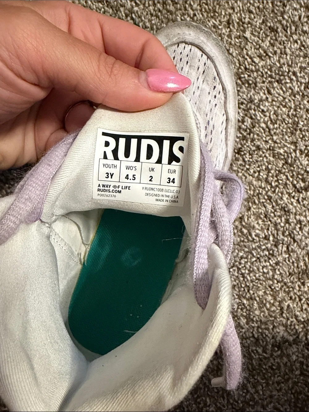 Rudis Hildebrandt Girl's Wrestling Shoes - Electric Lilac Youth size 3